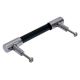 Black Silver Small Cylinder Glass Door Handles